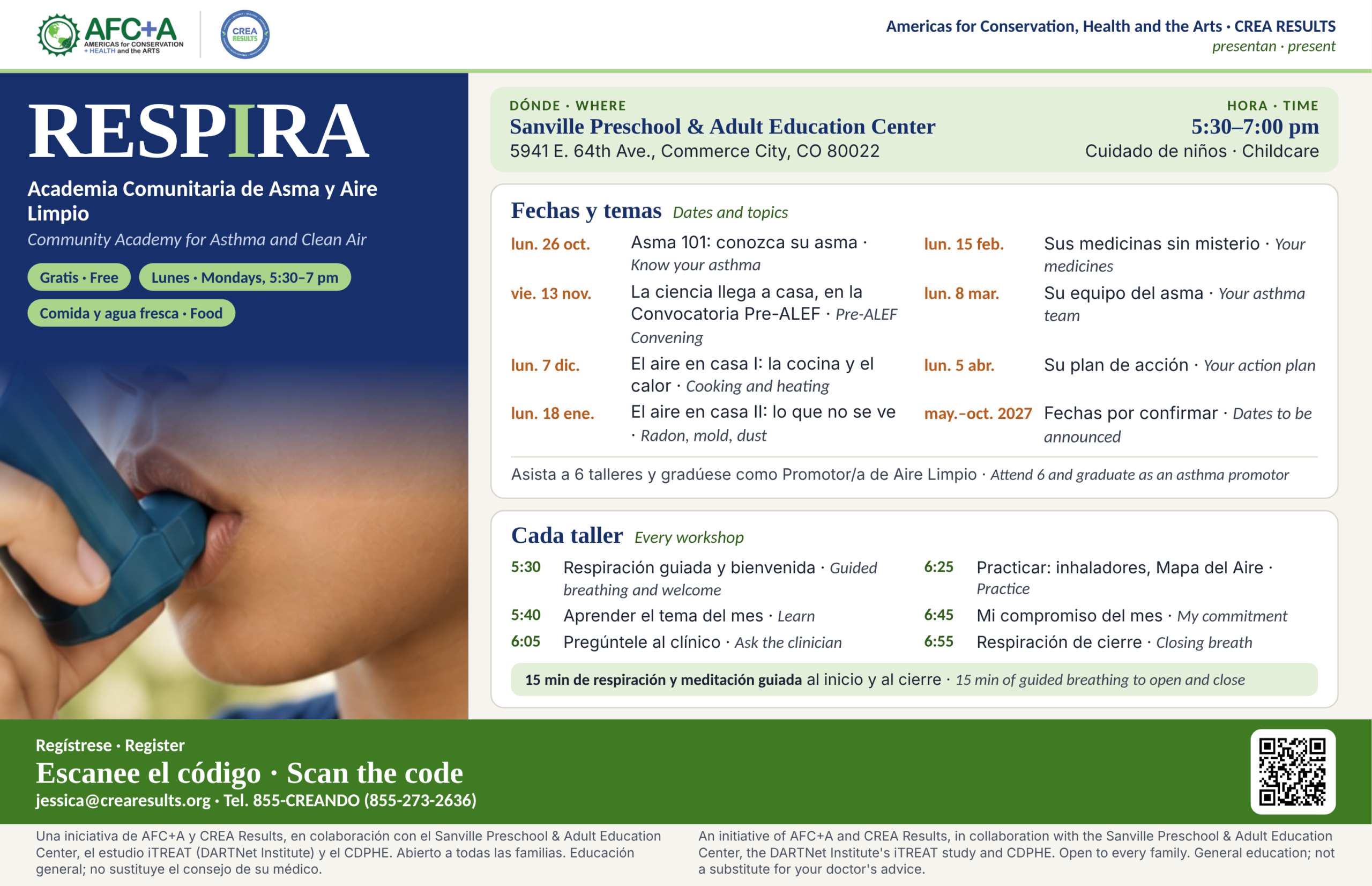 Calendario RESPIRA horizontal